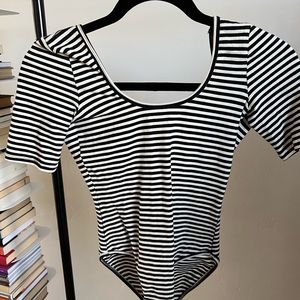 American Apparel Striped Bodysuit